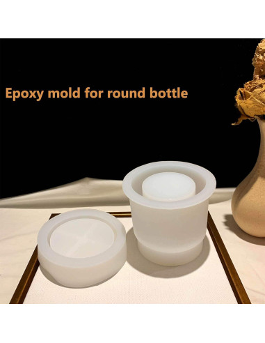 Molde de Resina Cilíndrico MOUGIGI para Joyería DIY