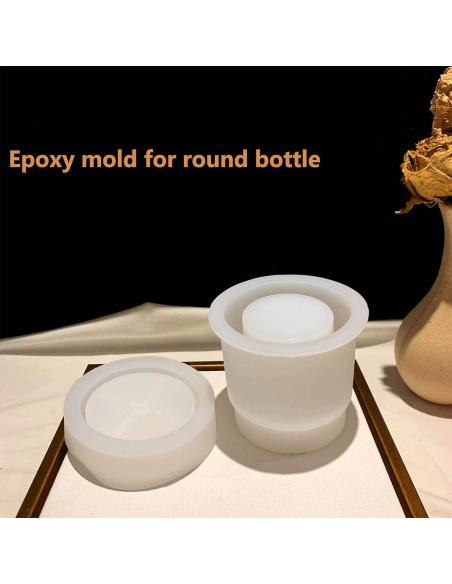 Molde de Resina Cilíndrico MOUGIGI para Joyería DIY