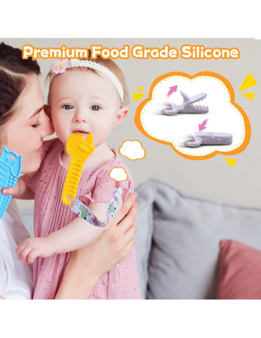 Set de Juguetes de Dentición para Bebés Mgtfbg - 5 Piezas Silicona BPA