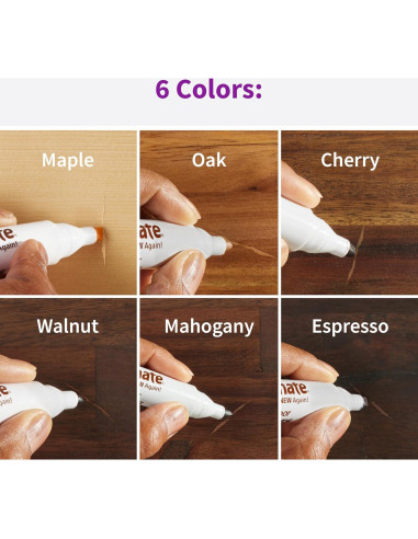 Marcadores de Reparación de Madera Rejuvenate 6 Colores