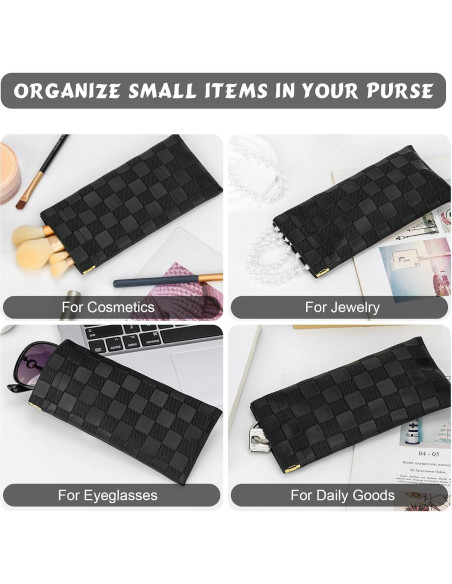 Funda de Gafas Cuadriculada Sightor 2 Pcs Cuero Suave Funda de Gafas Cuadriculada Sightor 2 Pcs Cuero Suave