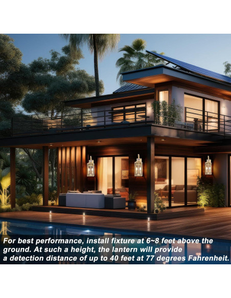 Luz Exterior con Sensor de Movimiento Yolsunes 50cm Oro IP65