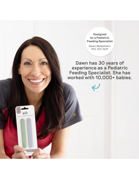 Cepillo de Dientes Infantil ezpz Baby-Led Sonrosado 3m+