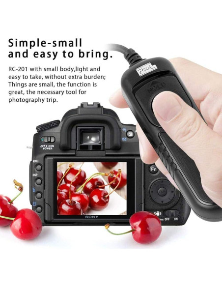 Cable de liberación de obturador Pixel DC0 para Nikon Z8 Z9 D3 D4 D5 D6