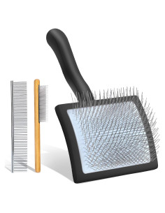 Cepillo Slicker para Perros COZYGIFT Grande Negro - Aseo Efectivo