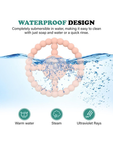 Anillo de Dentición ADORIPIE de Silicona para Bebés 6-18 Meses