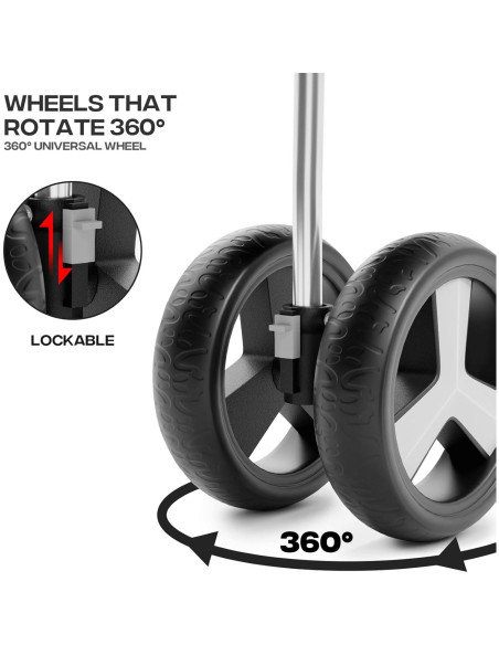 Carrito para Mascotas SFIHOME Lunares Verdes 15 kg Plegable