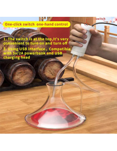 Bomba eléctrica automática USB Yonhamph 1.8 kg/h grado alimenticio 2