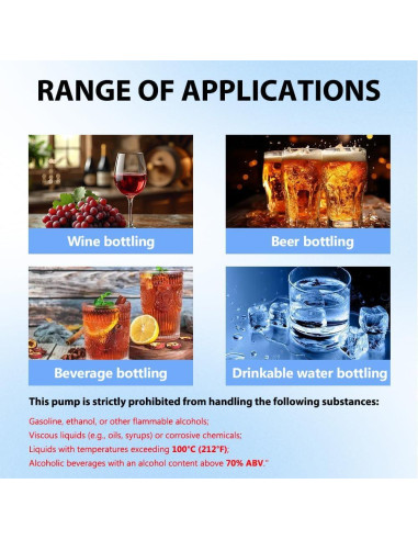 Bomba eléctrica automática USB Yonhamph 1.8 kg/h grado alimenticio