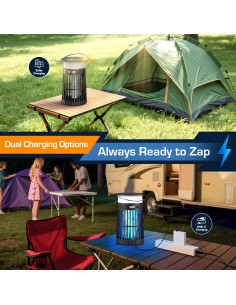 Zapper Solar de Insectos Jepwe 4200V IPX5 para Exterior 2