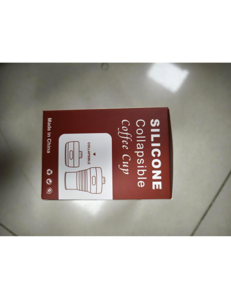 Taza de café plegable UNNESTAR 450ml silicona negra viaje Taza de café plegable UNNESTAR 450ml silicona negra viaje