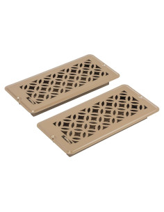 Cubiertas de Ventilación de Piso 2 Paquete MMFSF 25x10 cm Metal Marrón