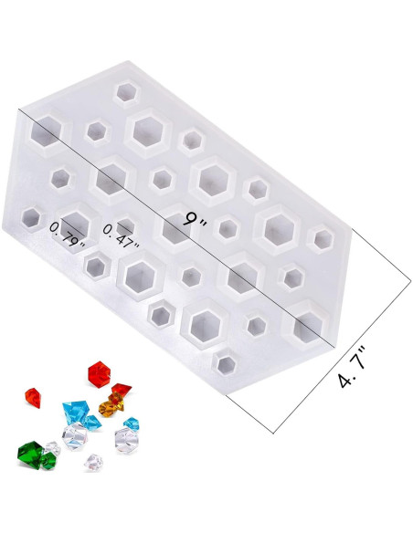 Molde de Silicona 3D DD-life para Artesanías - 2 Piezas Molde de Silicona 3D DD-life para Artesanías - 2 Piezas