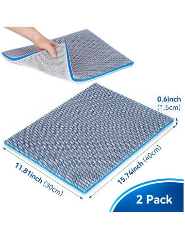 Esponja de Filtro de Acuario Borlech 40x30cm 2 Paquetes