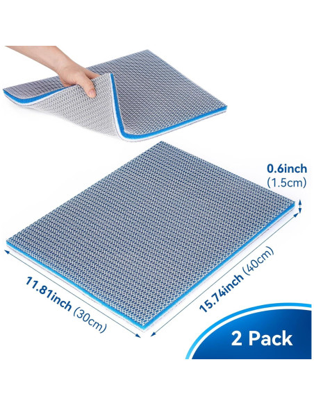 Esponja de Filtro de Acuario Borlech 40x30cm 2 Paquetes