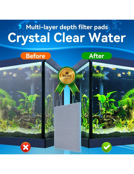 Esponja de Filtro de Acuario Borlech 40x30cm 2 Paquetes