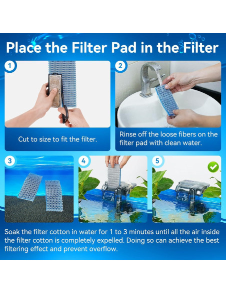 Esponja de Filtro de Acuario Borlech 40x30cm 2 Paquetes