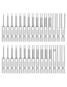 Juego de 30 Piezas Puntas Hexagonales Allen NAUIX S2 50mm