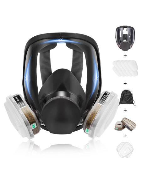 Máscara de Gas Completa 6800 con Filtro 6001 - Protección Química Máscara de Gas Completa 6800 con Filtro 6001 - Protección Química