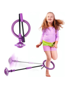 Pelota Saltarina VITTYL Púrpura Plegable para Niños y Adultos