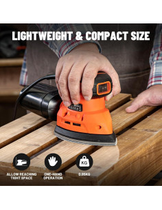 Lijadora Detallada DOVAMAN DLS03A 130W 12000RPM con 12 Papeles 2