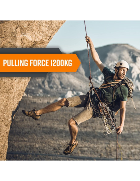 Cuerda de Escalada Nice C 10mm 10M Naranja - Rescate y Construcción