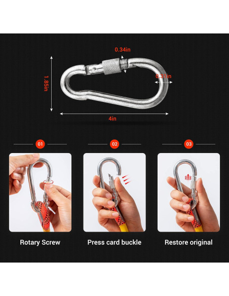 Cuerda de Escalada Nice C 10mm 10M Naranja - Rescate y Construcción