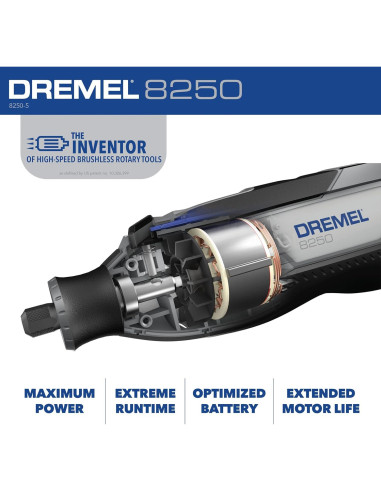 Dremel 8250 Herramienta Rotativa Inalámbrica 12V con Accesorios
