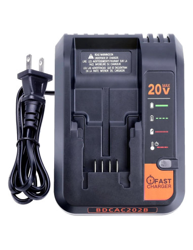 Cargador Rápido 20V Black and Decker BDCAC202B 2A