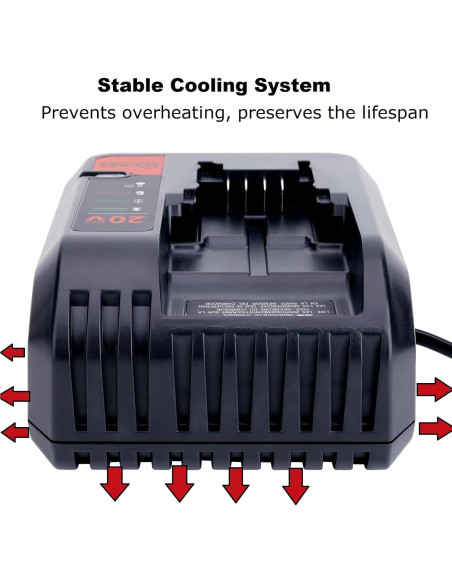 Cargador Rápido 20V Black and Decker BDCAC202B 2A