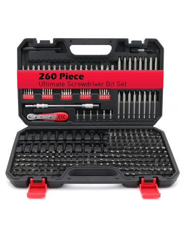 Juego de Puntas de Destornillador SEDY 260 Piezas CR-V