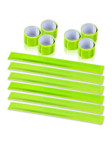 Brazaletes Reflectantes Cozihom 12 Piezas Alta Visibilidad