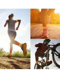 Brazaletes Reflectantes Cozihom 12 Piezas Alta Visibilidad 2