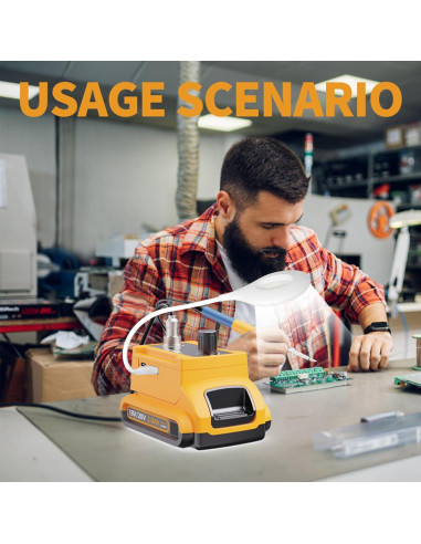 Kit de Soldador Inalámbrico Hakea 20V Max, Calentamiento Rápido