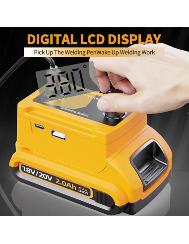 Kit de Soldador Inalámbrico Hakea 20V Max, Calentamiento Rápido