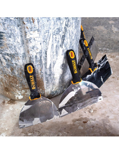 Cuchillos de Masilla DEWALT Acero Inoxidable 3 Piezas + Multitool