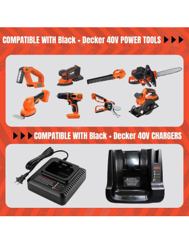 Batería Li-ion 40V 4.0Ah Prezoye para Black & Decker