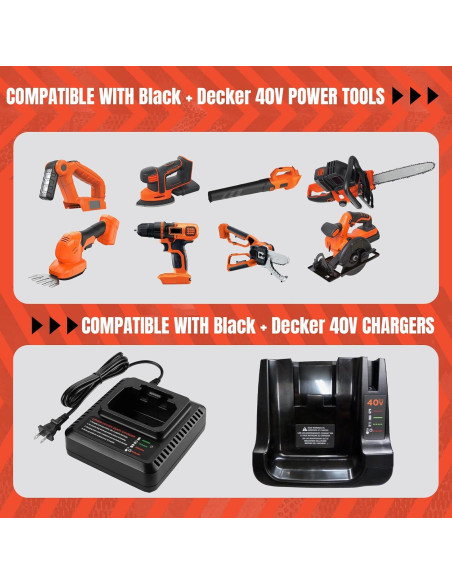 Batería Li-ion 40V 4.0Ah Prezoye para Black & Decker