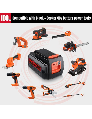 Batería Li-ion 40V 4.0Ah Prezoye para Black & Decker