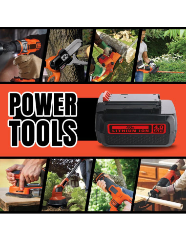 Batería Li-ion 40V 4.0Ah Prezoye para Black & Decker
