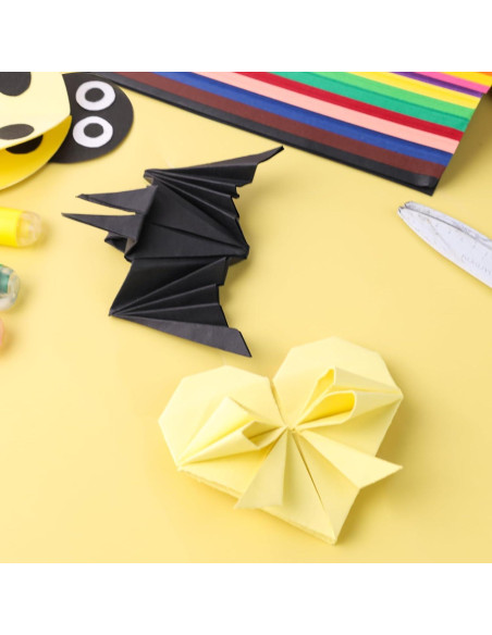 Papel de Origami Koogel 500 Hojas 15x15 cm Doble Cara 20 Colores