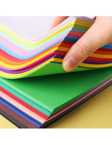 Papel de Origami Koogel 500 Hojas 15x15 cm Doble Cara 20 Colores