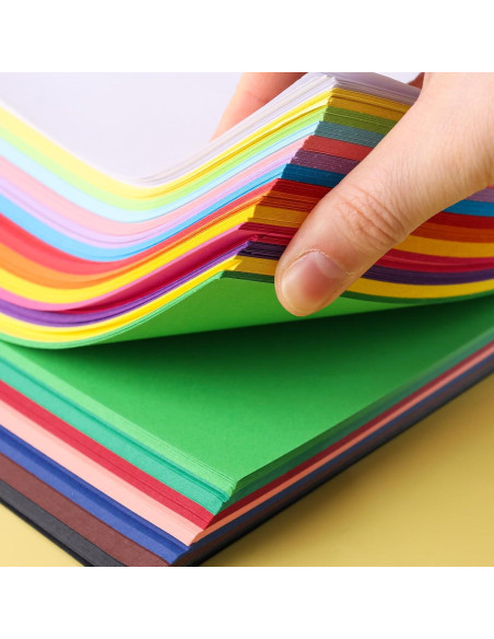 Papel de Origami Koogel 500 Hojas 15x15 cm Doble Cara 20 Colores