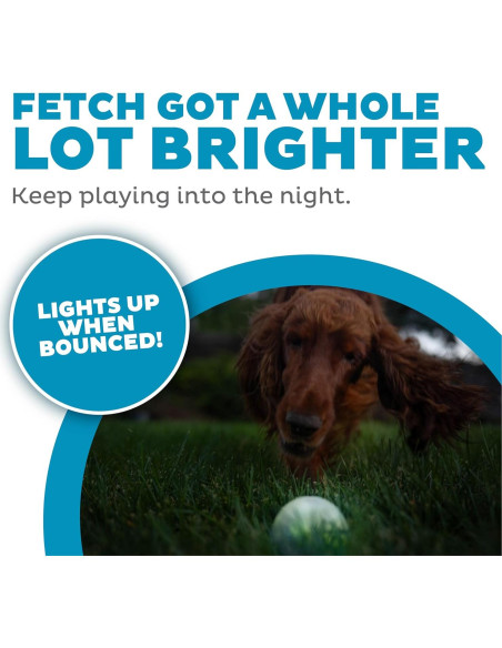 Pelota LED para Perros Outward Hound Strobe Verde 7.6cm