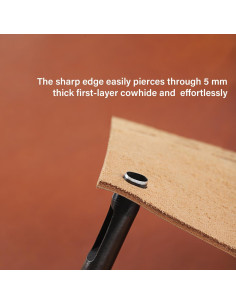 Perforadora de Cuero Ovalada WUTA 2x3mm para Cinturones 2