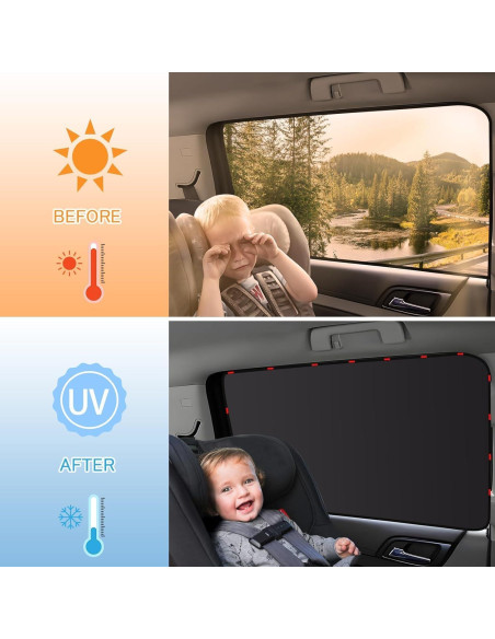 Cortinas de Privacidad para Ventanas de Auto ZATOOTO - 4 Piezas Opacas