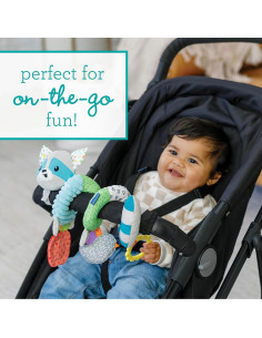 Juguete de Actividad Espiral Infantino Mapache Azul 0-3 Años 2