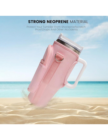 Bolsa Portavasos DCLMALL para Taza Stanley 40 oz Rosa