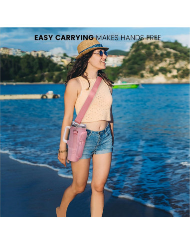 Bolsa Portavasos DCLMALL para Taza Stanley 40 oz Rosa