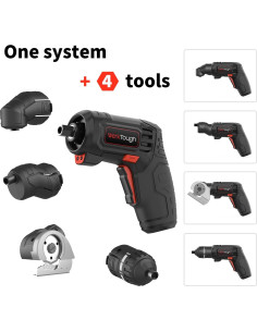 Destornillador Inalámbrico 4V Werktough con 27 Puntas y Carga USB-C 2